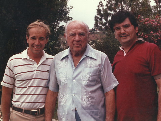 Michael Townsend Wright with Hal Roach and John Shea